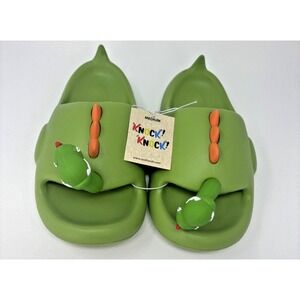 NWT - Fun Knock Knock Dinosaur Slides US SZ 8